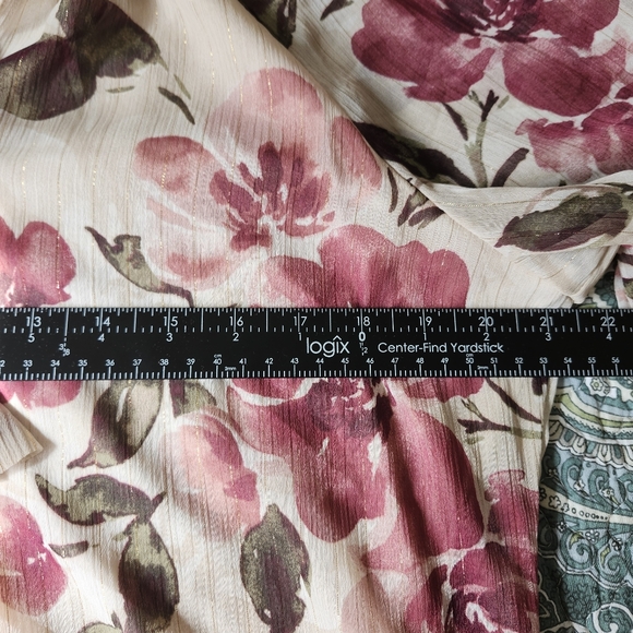Joie Cecarina Floral Romantic Peasant Blouse Size Large - Picture 11 of 11